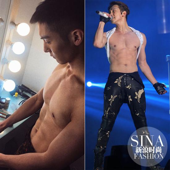 盛一倫、Rain大膽露肉