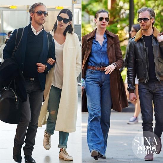 孕前海瑟薇跟老公出街，簡直就是穿搭范本