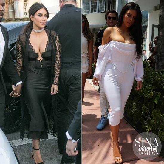 沒有孕肚的金-卡戴珊也會高級的秀性感，偶爾還扮個小清新