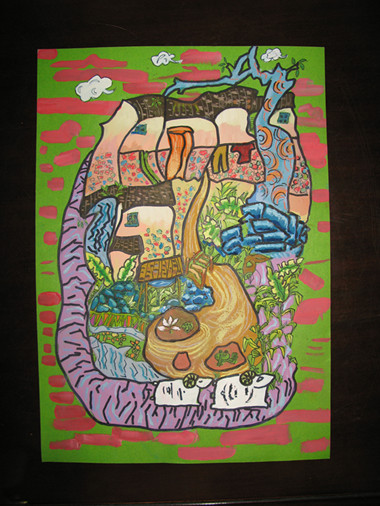 《和諧家園》李沅真（女）12歲、工人第一新村小學(xué)、輔導(dǎo)教師：楊曉媚