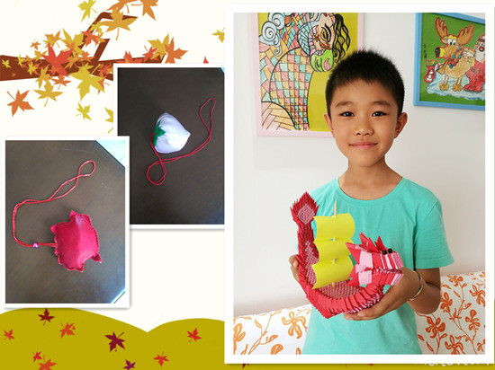 親手制作的香囊、龍舟