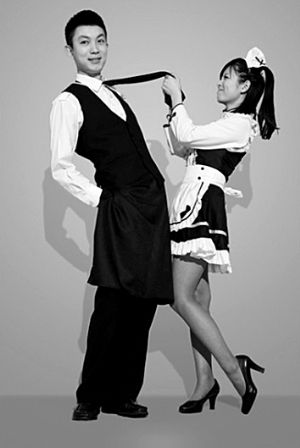 春秋航空發(fā)布的女仆裝效果圖。