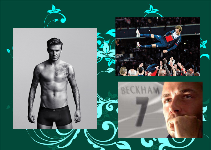 在小貝的最后一戰(zhàn)中，有女球迷含淚打出“再踢一年”的橫幅。也有人認(rèn)為，貝克漢姆的“超級完美偶像”形象更像是好萊塢打造出來的，退役也像是一場秀。