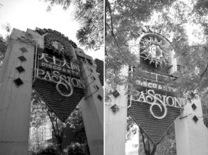 臺(tái)州溫嶺版“天上人間”（左）和北京版“天上人間”（右）相比，連店標(biāo)都一模一樣