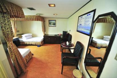 “椰香公主”號內(nèi)部設(shè)施。據(jù)記者了解，高端的豪華商務(wù)艙、特等艙、一等艙都被用于公務(wù)接待。 /CFP