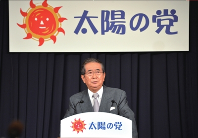 13日，日本東京，石原慎太郎召開新聞發(fā)布會，正式宣布新黨成立。圖/東方IC