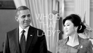 奧巴馬英拉眉來眼去 奧巴馬英拉眉來眼去