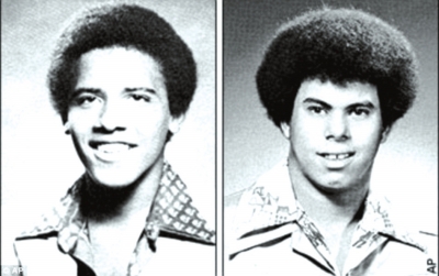 奧巴馬（左）與卡庫(kù)嘎瓦（右）高中紀(jì)念冊(cè)中的照片，當(dāng)時(shí)他們非常要好。