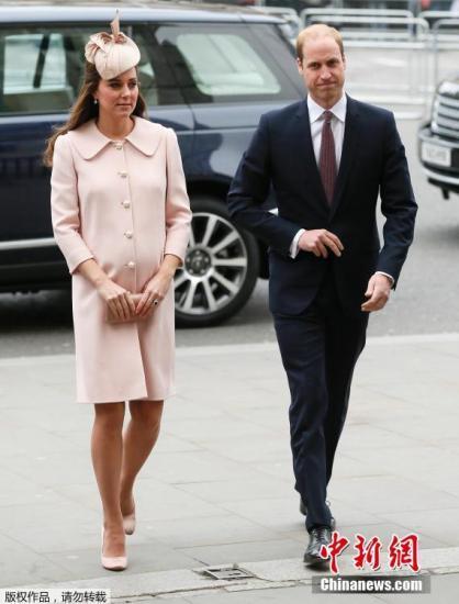 當?shù)貢r間2015年3月9日，英國倫敦，威斯敏斯特大教堂，英國皇室參加英聯(lián)邦紀念儀式。