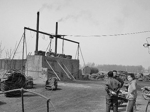 蔣村的小煉油廠。