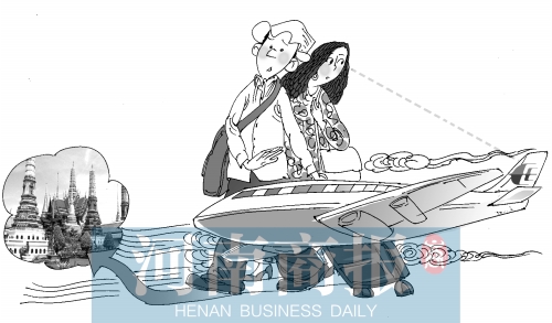 鄭州發(fā)往東南亞的旅行團(tuán)正?！÷?huà)/王偉賓