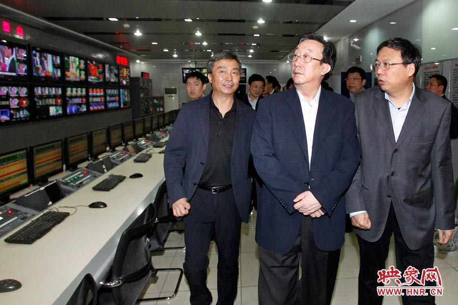 河南省委書記、省人大常委會主任郭庚茂視察河南人民廣播電臺 映象網(wǎng)記者邵恰 段晉哲/攝