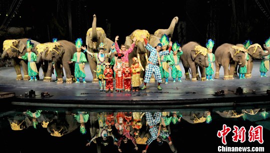 廣州大象跳舞賀新春 專(zhuān)業(yè)舞者派頭十足 廣州大象跳舞賀新春 專(zhuān)業(yè)舞者派頭十足