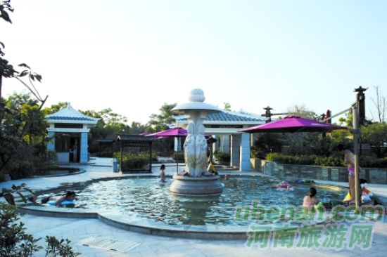 花都溫泉，從天空下走到房間里