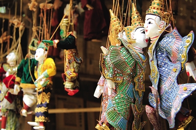 曼德勒的木偶。圖/顧樂曉