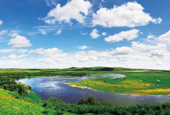 　　抻直后長(zhǎng)度超過(guò)黃河10倍的莫日格勒河?！? complete=