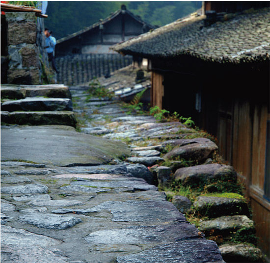 林坑的青石板小鎮(zhèn) 林坑的青石板小鎮(zhèn)