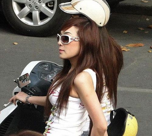 越南女孩的現(xiàn)代生活。