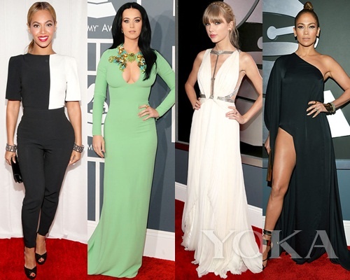 碧昂斯、凱蒂·佩里、泰勒·史薇芙特、珍妮弗·洛佩茲