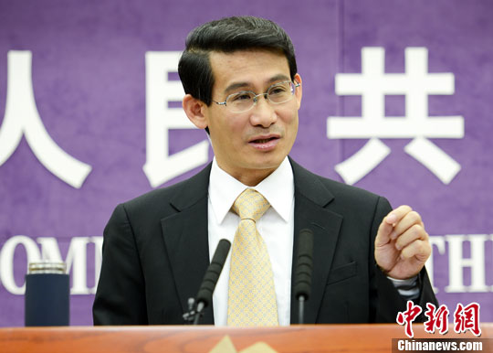 10月17日，中國商務部舉行例行發(fā)布會，介紹1-9月中國商務運行情況。圖為商務部新聞發(fā)言人沈丹陽。