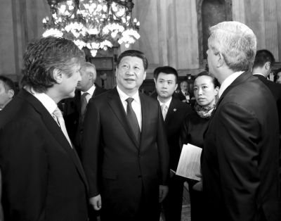 　會(huì)見(jiàn)阿根廷議長(zhǎng)。