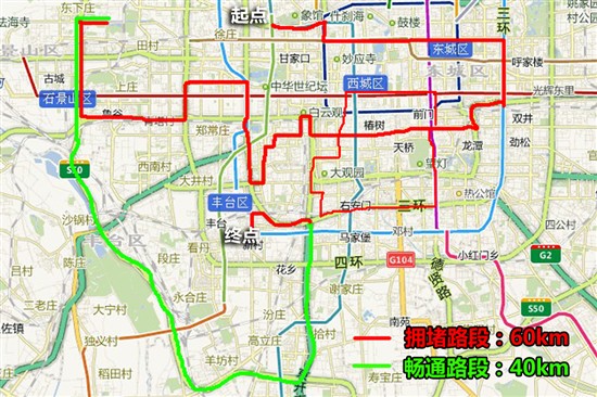高爾夫6全系油耗測試路線圖 高爾夫6全系油耗測試路線圖