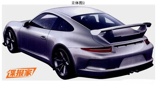保時(shí)捷911 GT3申報(bào)圖 保時(shí)捷911 GT3申報(bào)圖