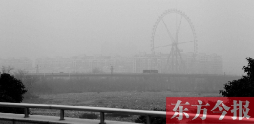 我看！我再看！我都看不見世紀歡樂園的巨大摩天輪了，送孩子上學的路，真快看不清了