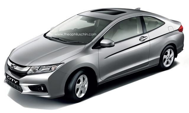 全新本田CITY Coupe版效果圖 全新本田CITY Coupe版效果圖