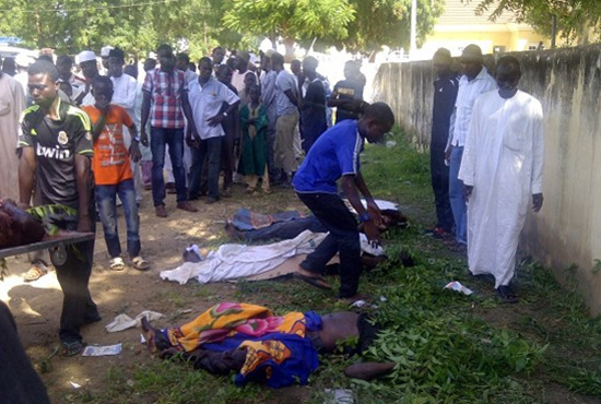 尼日利亞伊斯蘭極端武裝組織“博科圣地”約貝州古杰巴(Gujba)市的農(nóng)業(yè)學(xué)院，射殺數(shù)十名學(xué)生。