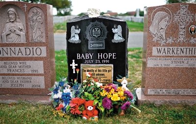 “希望寶寶”的墓碑。