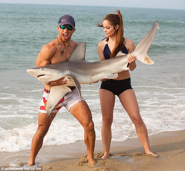 男子徒手抓鯊魚(yú)走紅網(wǎng)絡(luò)