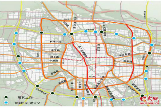 兩環(huán)十七放射景觀廊道建設(shè)。