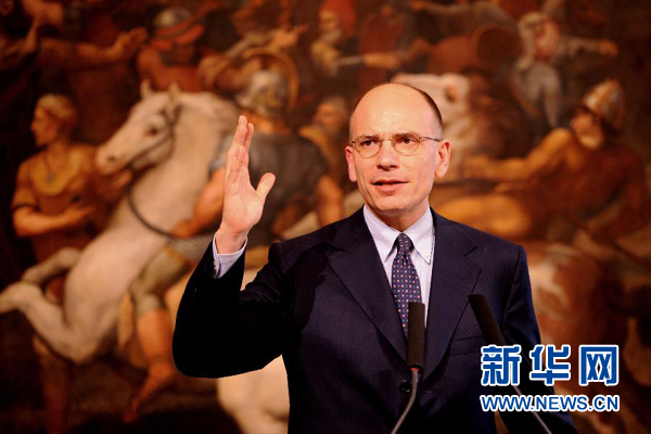  2月13日，意大利政府總理恩里科·萊塔宣布辭職。