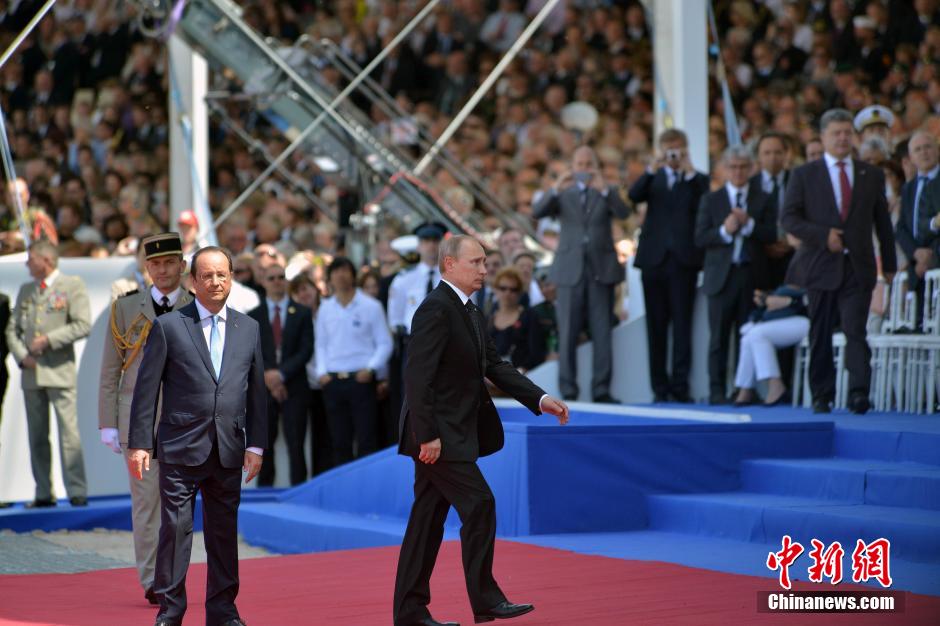 諾曼底登陸70周年紀(jì)念儀式 20國元首和政府首腦出席 諾曼底登陸70周年紀(jì)念儀式 20國元首和政府首腦出席