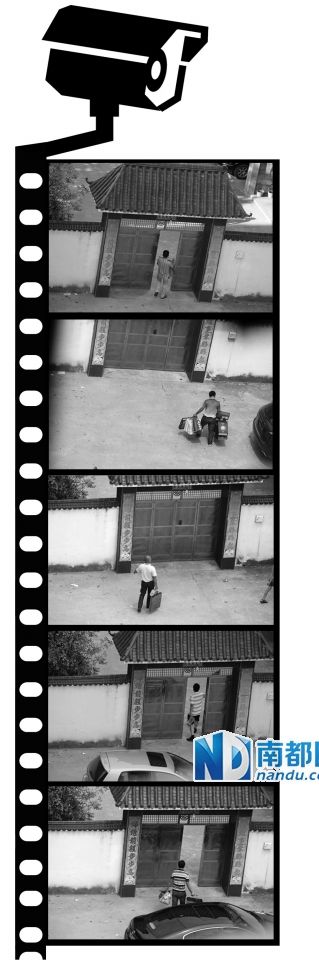 汪冬根拍下的送禮人。