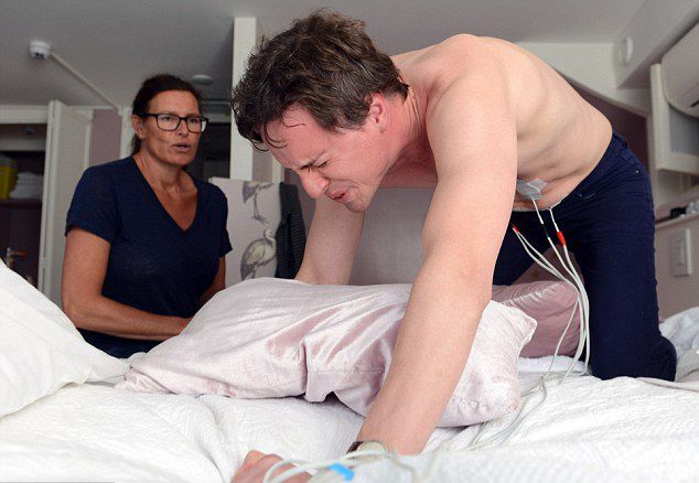 荷蘭男子體驗女性分娩痛 荷蘭男子體驗女性分娩痛