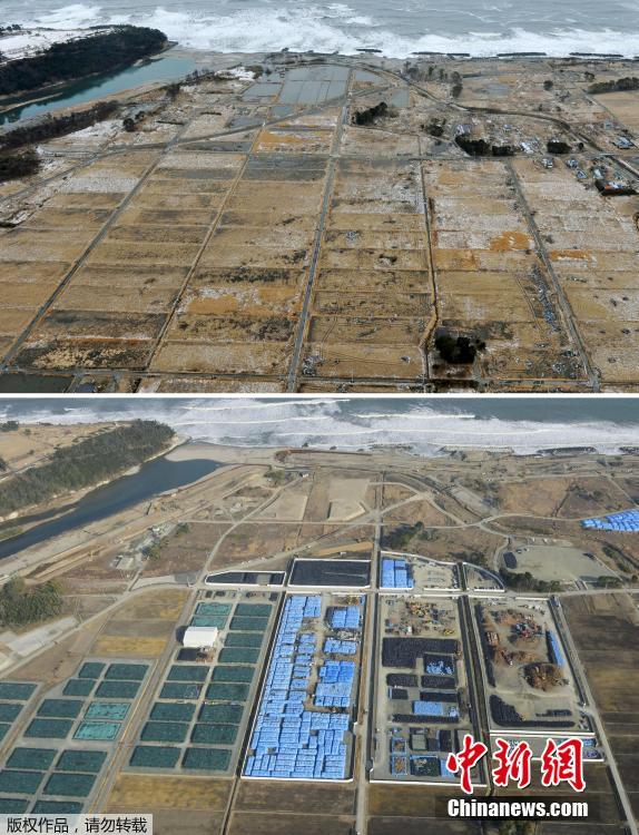 日本大地震災區(qū)今昔對比圖 日本大地震災區(qū)今昔對比圖