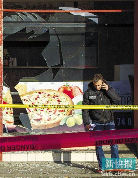 法國東部羅訥省一餐館8日發(fā)生爆炸。 新華社發(fā)