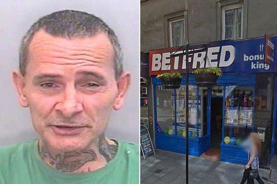 英國一笨賊竟用紙巾糊臉搶劫。