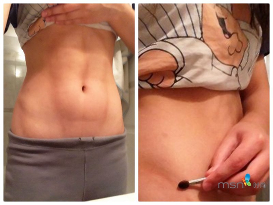 蔡依林 你的馬甲線“脫妝”了！