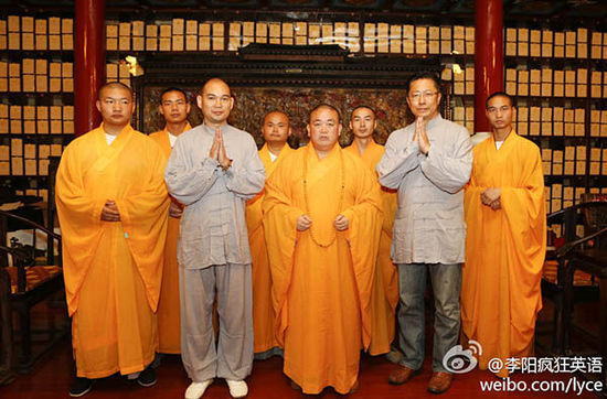 李陽(yáng)自曝皈依少林寺原因:特別崇拜釋永信 李陽(yáng)自曝皈依少林寺原因:特別崇拜釋永信