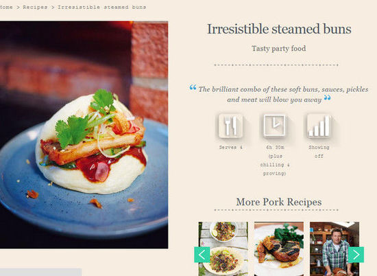 英國(guó)名廚奧利弗惹議，將臺(tái)灣刈包說(shuō)成韓國(guó)街頭小吃，引發(fā)網(wǎng)友紛紛在下面留言抗議。（圖／翻攝自jamieoliver.com）
