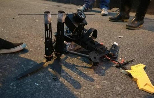 寧波一“黑飛”無(wú)人機(jī)墜落砸貨車2人受傷