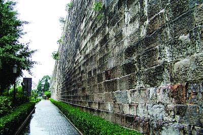 　　東水關處的城墻。資料圖片