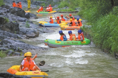 七夕節(jié)，豫西大峽谷設(shè)“情侶漂流通道”