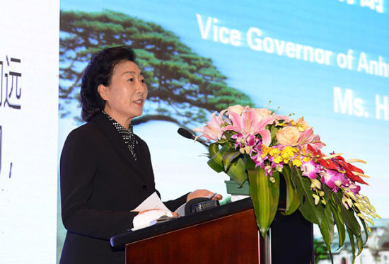 安徽省人民政府副省長花建慧致辭 安徽省人民政府副省長花建慧致辭