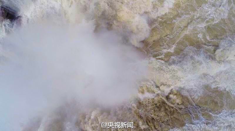 航拍壺口瀑布“桃花汛” 航拍壺口瀑布“桃花汛”