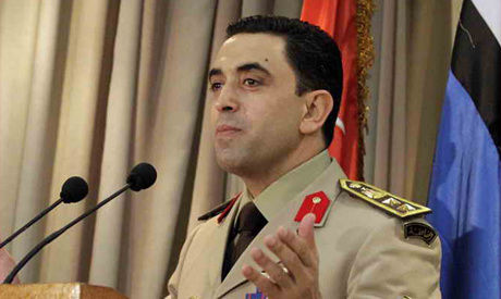 資料圖:埃及武裝部隊發(fā)言人艾哈邁德·阿里 資料圖:埃及武裝部隊發(fā)言人艾哈邁德·阿里
