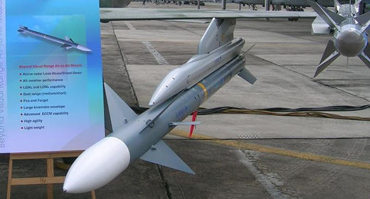 資料圖:以色列“德比”中距空空導彈 資料圖:以色列“德比”中距空空導彈